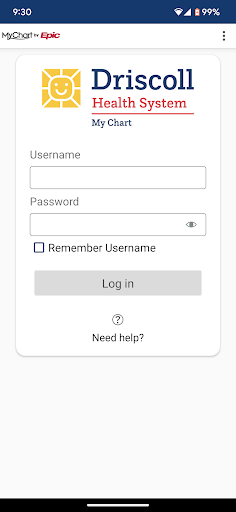 Android application Driscoll Health System screenshort