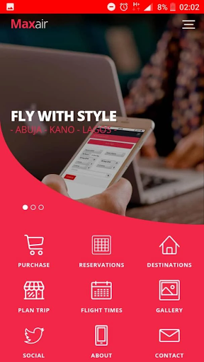 Android application Max Air screenshort