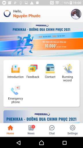 Android application Phenikaa Connect screenshort