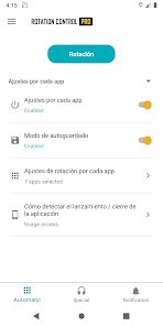 Captura de Pantalla 21 Rotation Control - rotación, o android