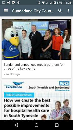 Sunderland local news Screen 3