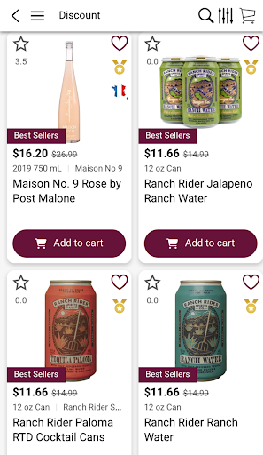 Android application Central Liquors screenshort