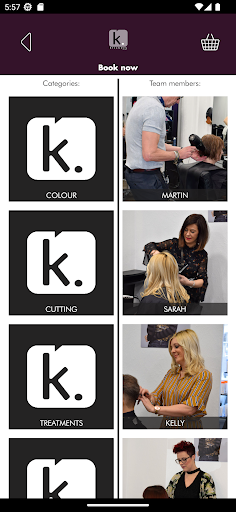 Klickers Hair Salon Screen 3