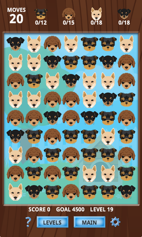 Android application Puppy Playmate Match 3 Fun screenshort