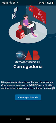Android application Corregedoria OAB MS screenshort