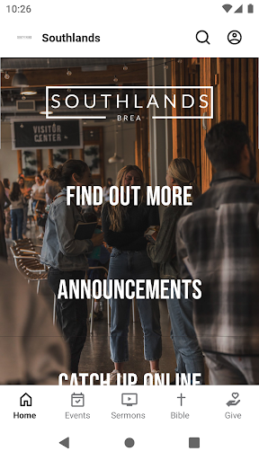 Android application Southlands Church screenshort