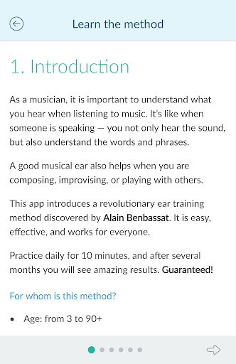 Screenshot of Functional Ear Trainer