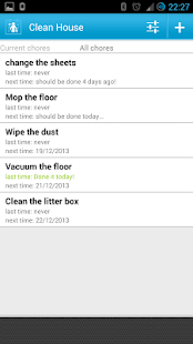 Clean House - chores schedule Captura de pantalla