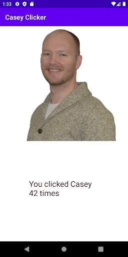 Android application Casey Clicker screenshort