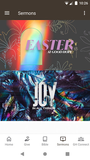 Good Hope Baptist Church App Screen 2