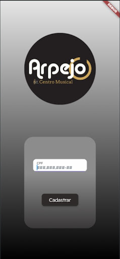 Android application Arpejo Professores screenshort