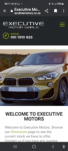 Android application Executive Motors screenshort