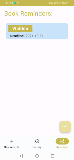 Bookshelf Reading tracker