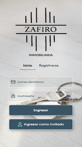 Android application ZAFIRO INMOBILIARIA screenshort