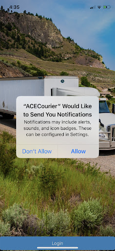 Android application ACE Courier V7 screenshort