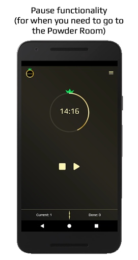 VIP Golden Pomodoro Timer Screen 2