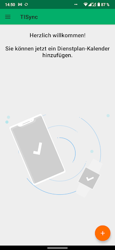 Android application TISync screenshort