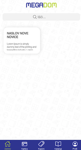 Android application MEGADOM screenshort