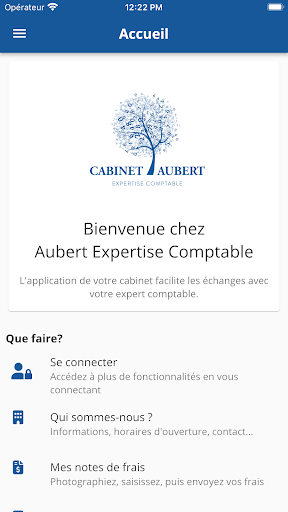 Android application Aubert Expertise Comptable screenshort