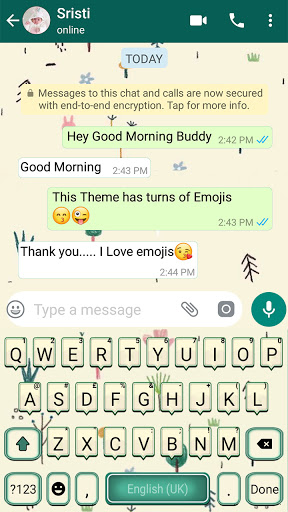 Social Chat Doodle Keyboard Ba Screen 2