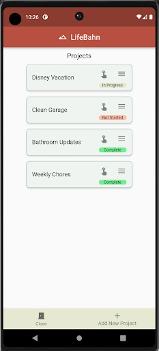 Android application LifeBahn screenshort