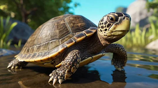 Wild Turtle Family Sim Game 3D