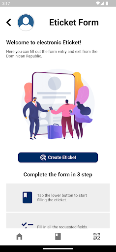 Android application etickets DR screenshort