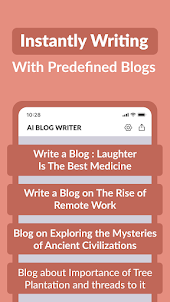 AI Blog Writer - Write Blogs