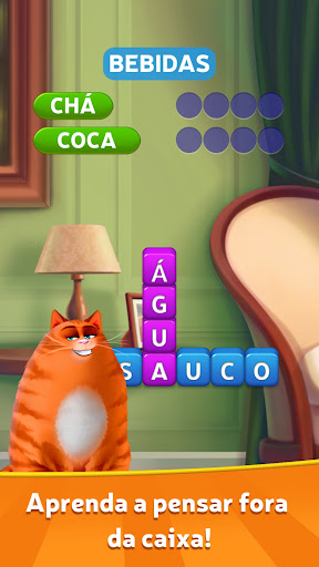 Kitty Scramble: jogos palavras Captura de Tela do Jogo Android 1