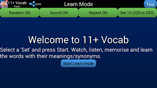 Android application 11+ Vocab MegaPack - 2022 exam screenshort