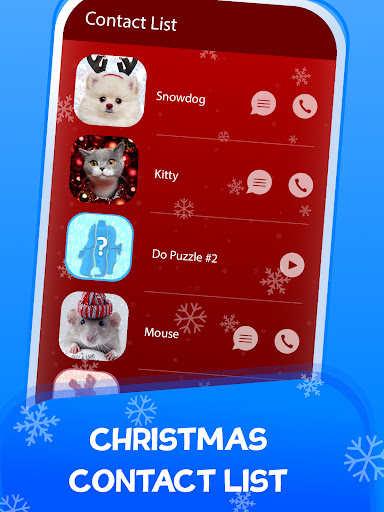 Android application Fake Call Merry Christmas Game screenshort