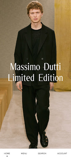 Screenshot of Massimo Dutti: Clothing store