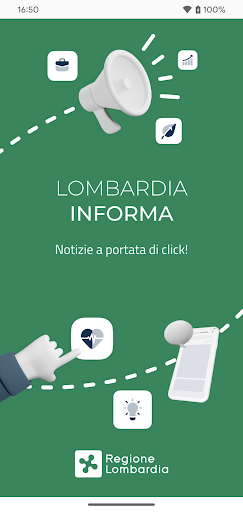 Android application Lombardia Informa screenshort