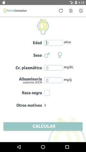 Android application NefroConsultor screenshort