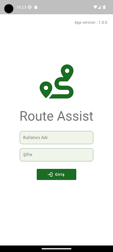 Android application RouteAsist screenshort