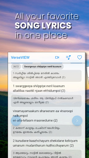 Android application VerseVIEW Christian Song Book screenshort