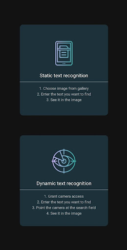 Android application Find Text screenshort