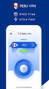 Captura de Pantalla 1 VPN Peru - Get Peru IP android