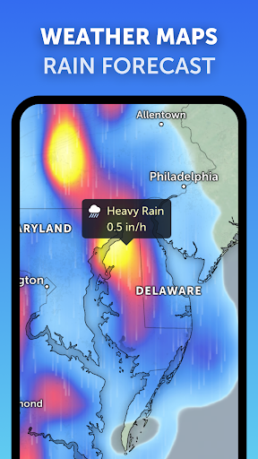 Screenshot of Zoom Earth - Weather Forecast