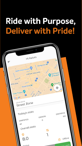 Android application Flip Delivery Rider screenshort