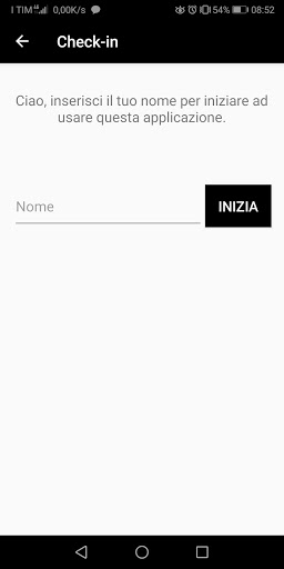 Android application Check-in Caino screenshort