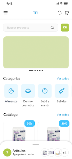 Android application Tu Pedido En Línea screenshort