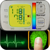 Finger blood pressure simulator icon