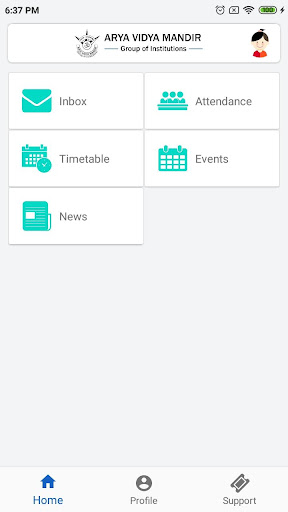 Android application Arya Vidya Mandir screenshort
