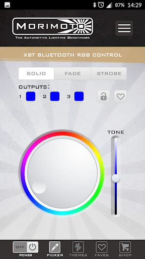 Android application Morimoto XBT RGB screenshort