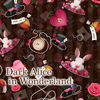 Wallpaper Dark Alice in Wonderland Theme