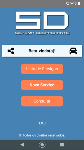 Android application Sistema Despachante screenshort