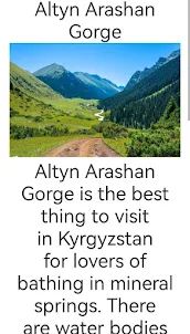 Attractions in Kyrgyzstan