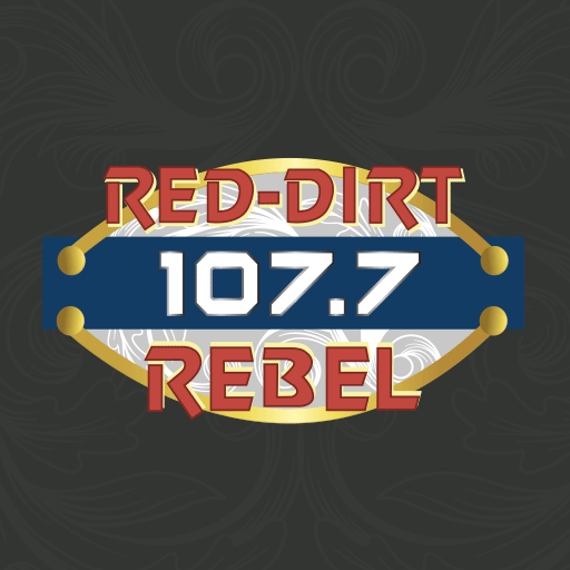 107.7 The Red Dirt Rebel logo