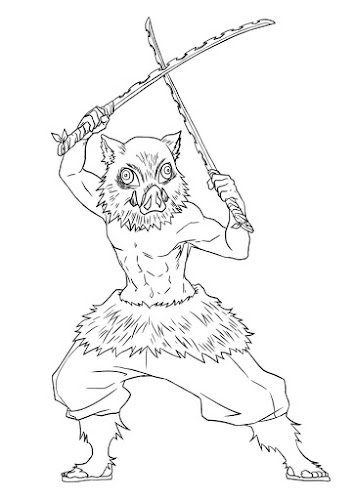 Desenho de Kanao Tsuyuri de Demon Slayer para colorir